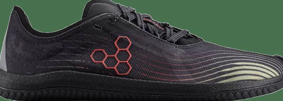 Vivobarefoot Men's Primus Flow Obsidian/Cherry Tomato