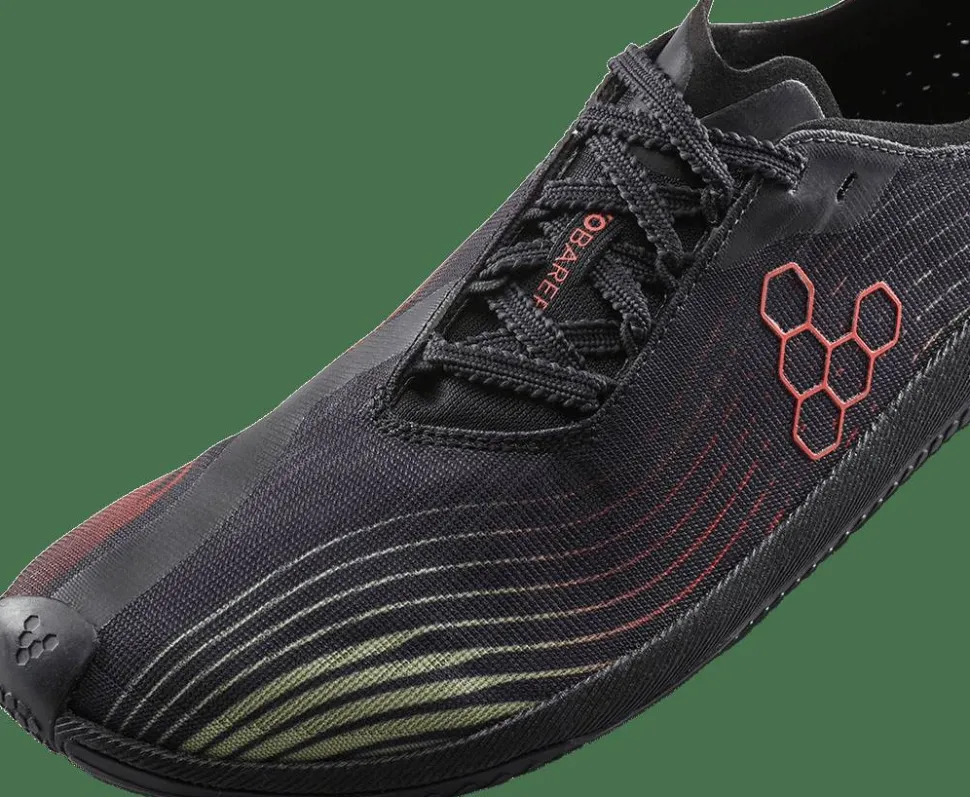 Vivobarefoot Men's Primus Flow Obsidian/Cherry Tomato