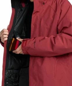 Volcom Men's Dua GORE-TEX Jacket Burnt Red
