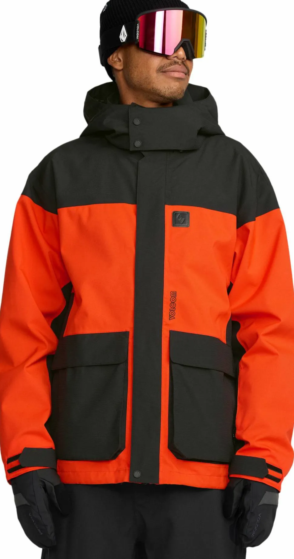 Volcom Men's Kleveland Jacket Orange Shock
