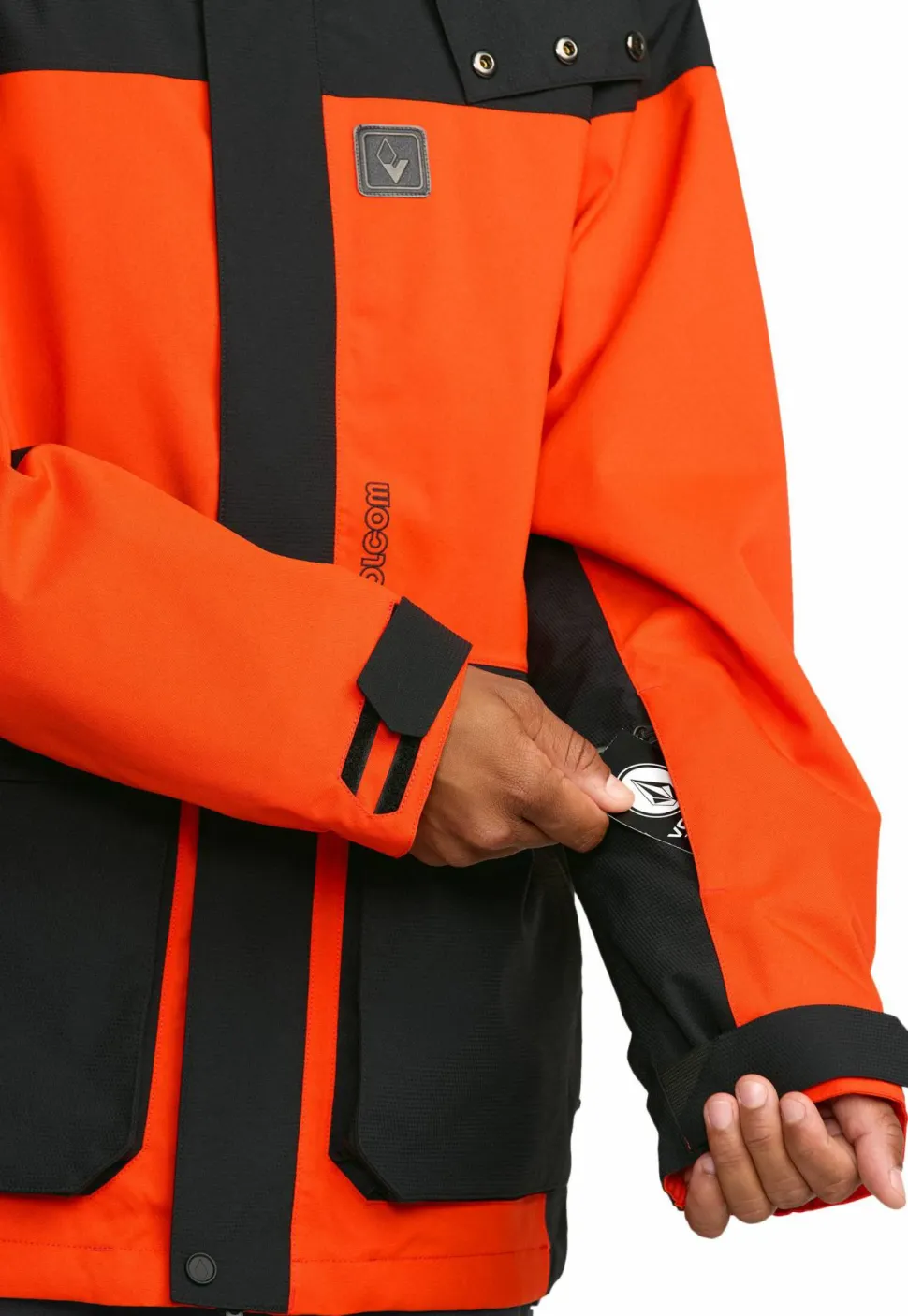 Volcom Men's Kleveland Jacket Orange Shock