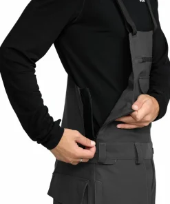 Volcom Men's Roan Bib Overall Dark Grey