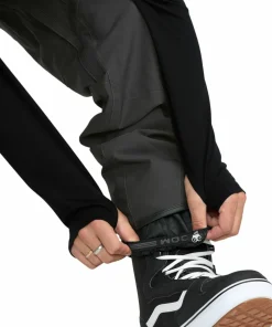 Volcom Men's Roan Bib Overall Dark Grey