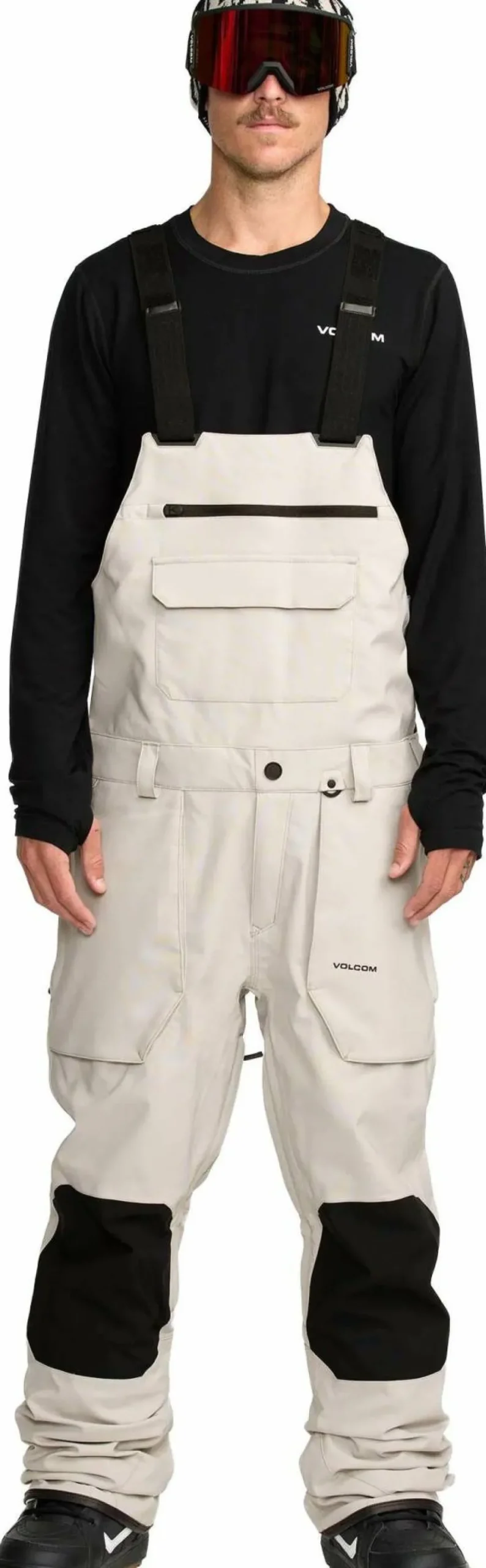 Volcom Men's Roan Bib Overall Stone