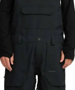 Volcom Men's Roan Bib Overall Black