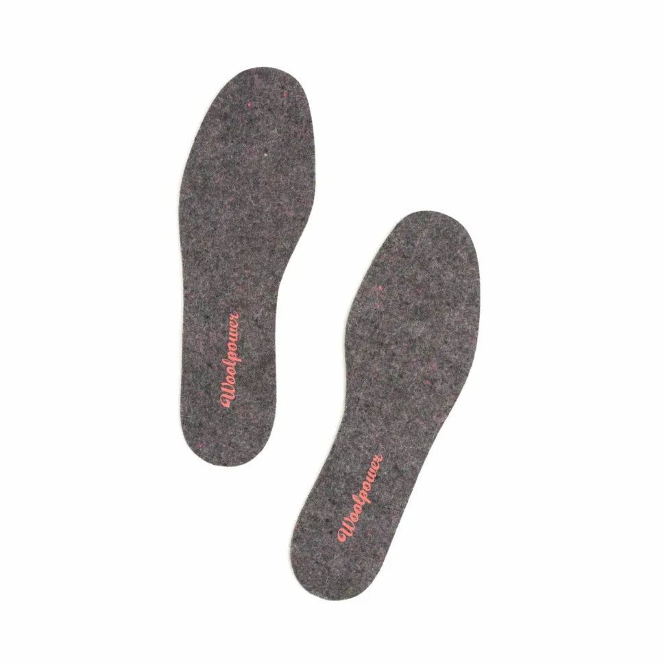 Woolpower Kids' Felt Insoles Recycled Grey
