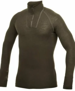 Woolpower Men's Zip Turtleneck Lite Pine Green
