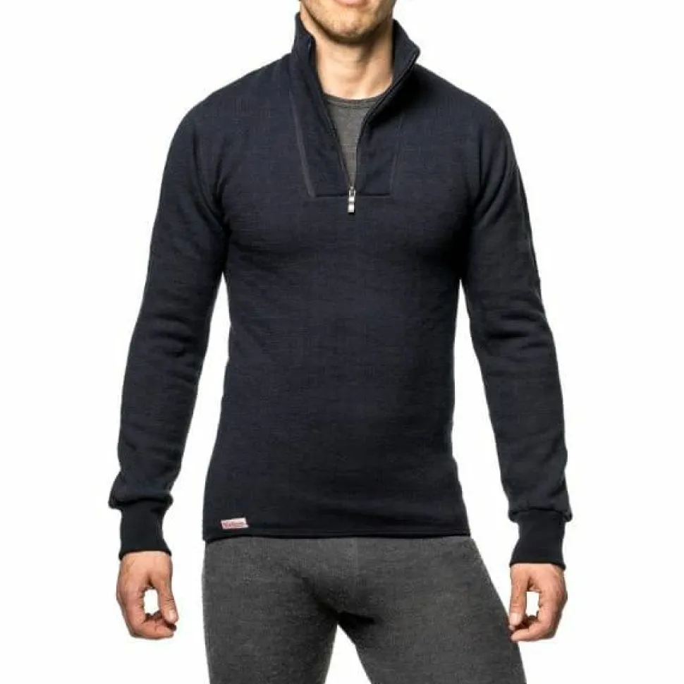 Woolpower Zip Turtleneck 400 Dark Navy