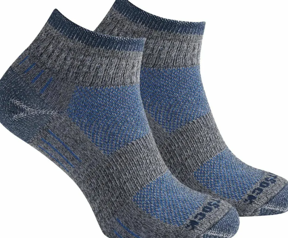 Wrightsock Escape Quater Anti Blister System Ash Twist/Blue