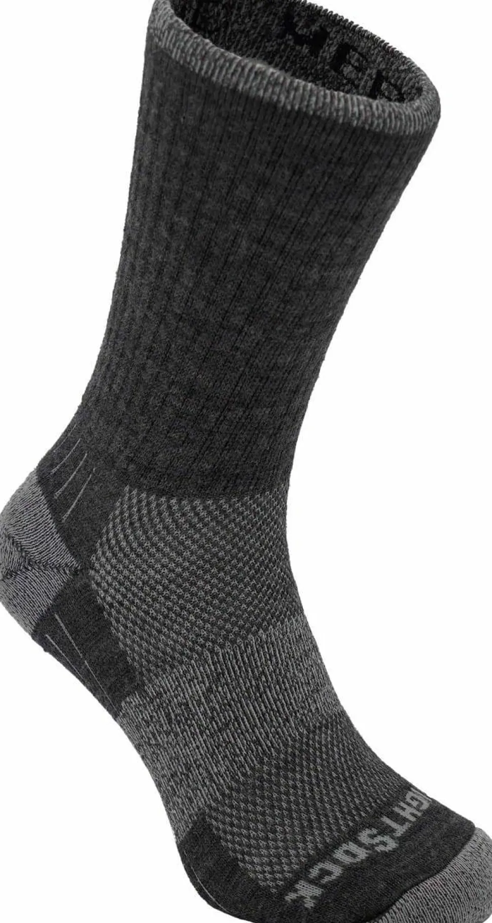 Wrightsock Merino Escape Crew Anti Blister System Grey/Smoke