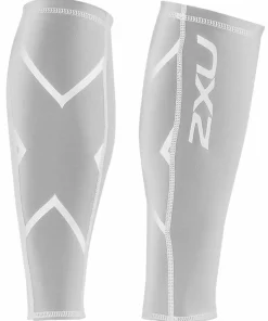 2XU Compression Calf Guard White/White