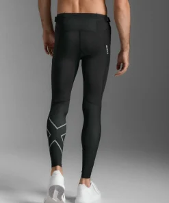 2XU Men's Aero Mesh Compression Tights Black/silver Reflective