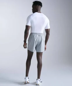 2XU Men's Core Compression Short Sleeve White/white
