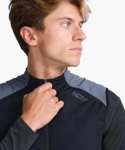 2XU Men's Light Speed Hybrid Vest Black/Turbulence