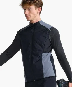 2XU Men's Light Speed Hybrid Vest Black/Turbulence