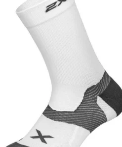 2XU Vectr Cushion Crew Socks White/Grey