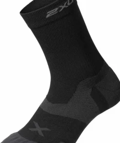 2XU Vectr Cushion Crew Socks Black/Titanium