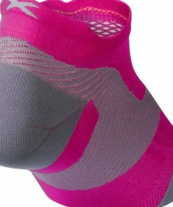 2XU Vectr Light Cushion No Show Sock Magenta/Light Grey