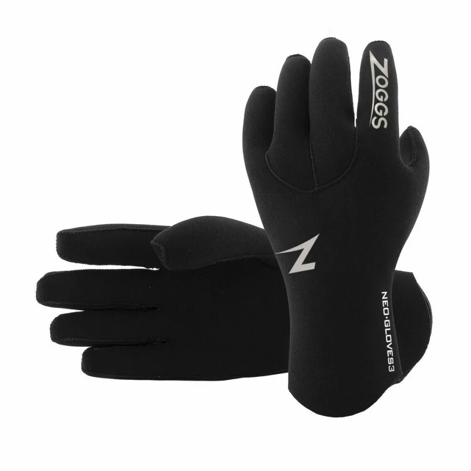 Zoggs Neoprene Swimming Gloves 3 Black